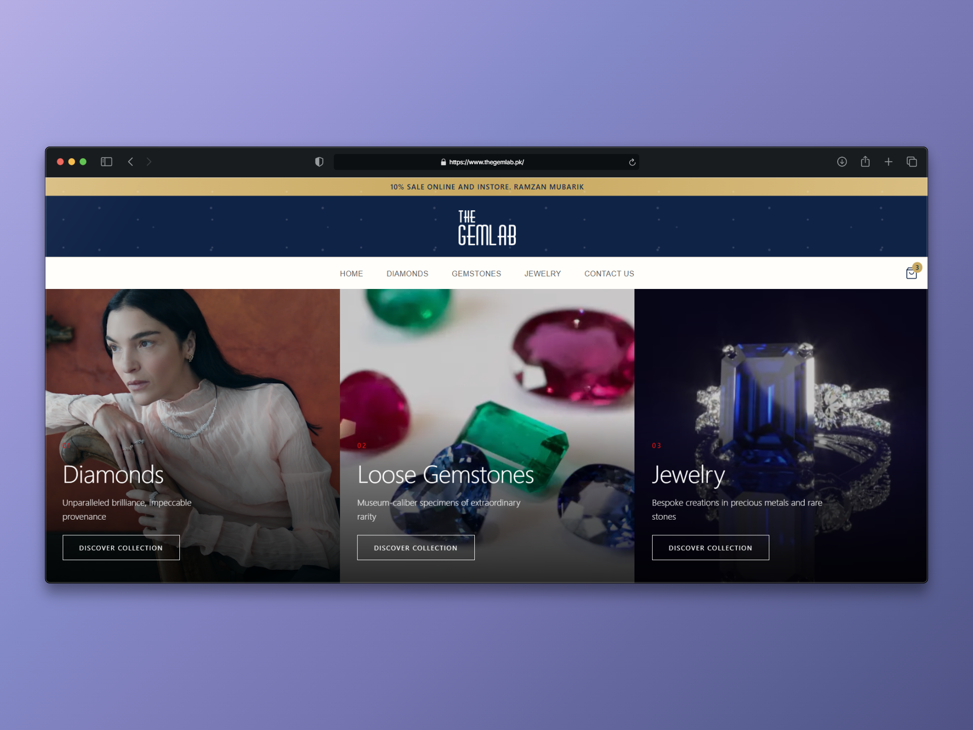 Premium custom ecommerce interface and workflow visuals for The Gem Lab case study